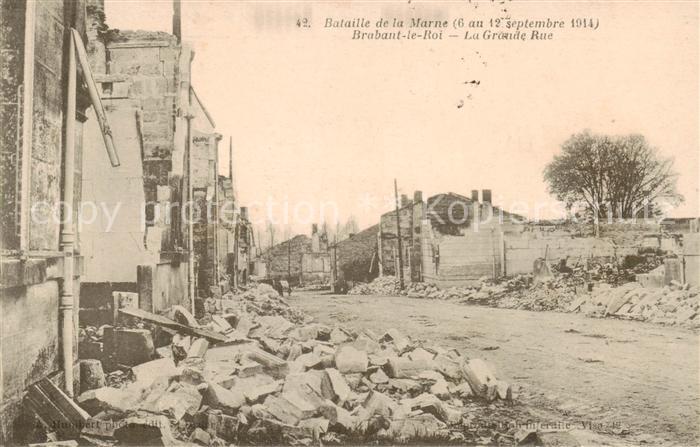 Brabant-le-Roi 55 Meuse Bataille de la Marne 1914 La Grande Rue