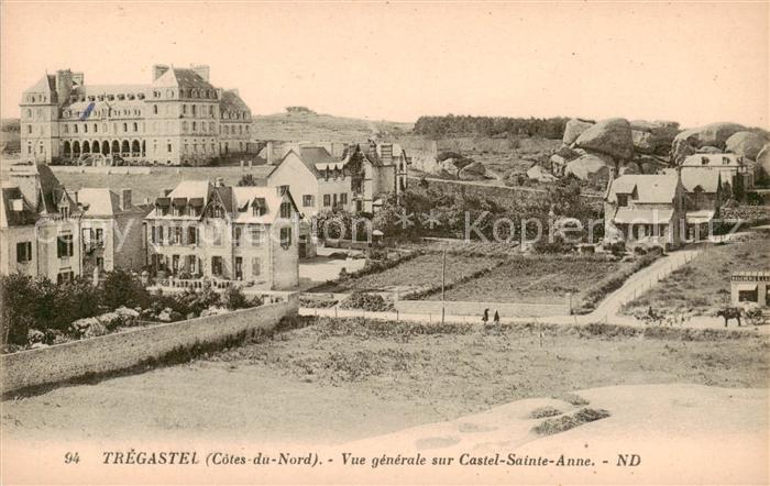 Tregastel 22 Cotes-d Armor Vue generale sur Castel Sainte Anne