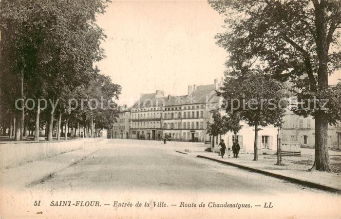 Saint-Flour 15 Cantal Entree de la Ville Route de Chaudesaigues