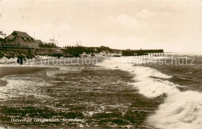 Grossmoellen Mielno PL Strandpartie