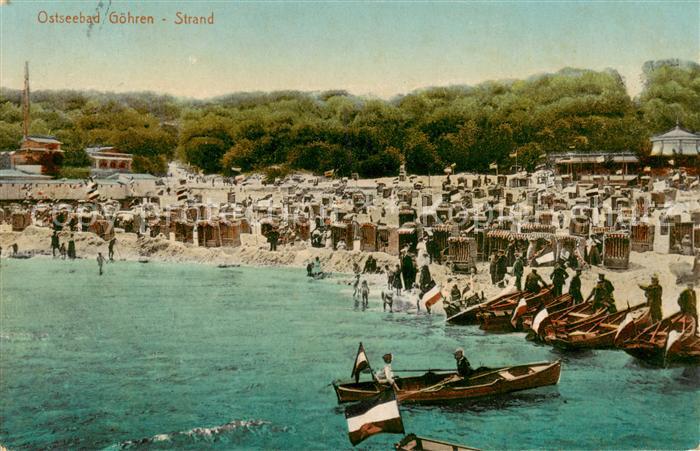 Goehren  Ostseebad Ruegen Strandpartie