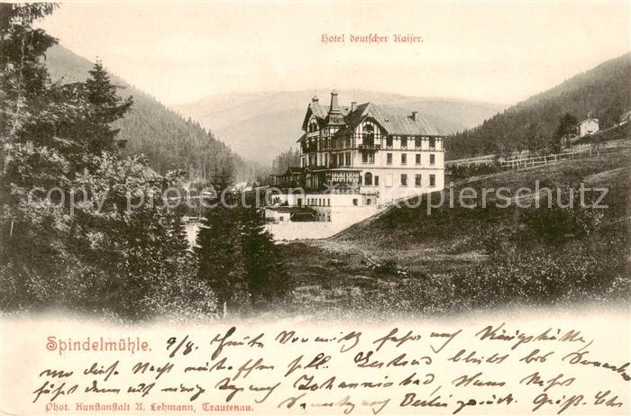 Spindelmuehle Riesengebirge Spindleruv Mlyn CZ Hotel Deutscher Kaiser