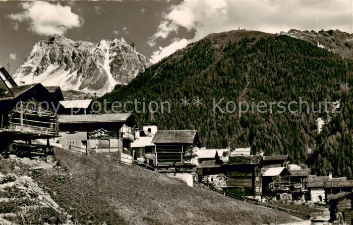 St Luc VS Village et Mont Tounot Alpes Valoises