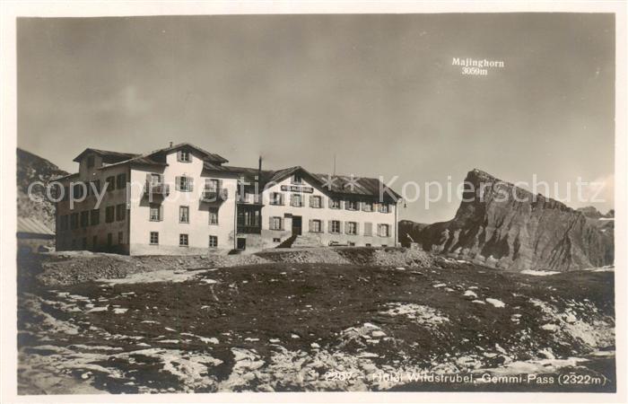 Gemmipass 2322m VS Berghotel Wildstrubel Walliser Alpen