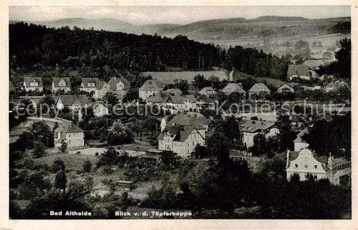 Bad Altheide Polanica-Zdrój Panorama Blick von der Toepferkoppe