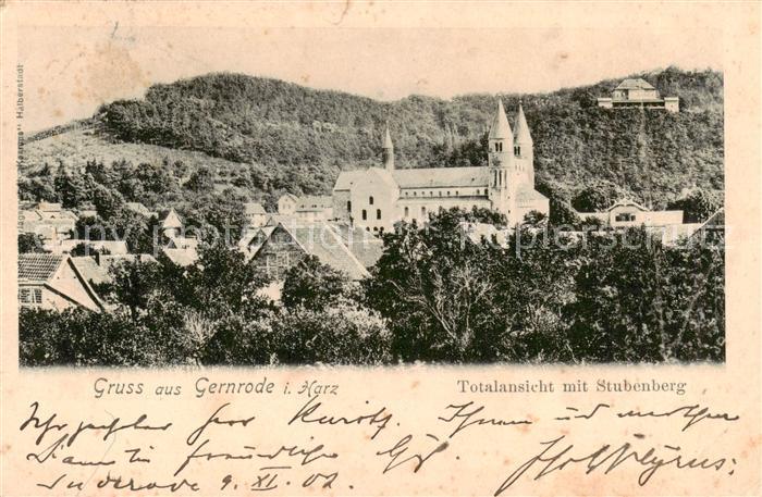 Gernrode Harz Totalansicht mit Stubenberg