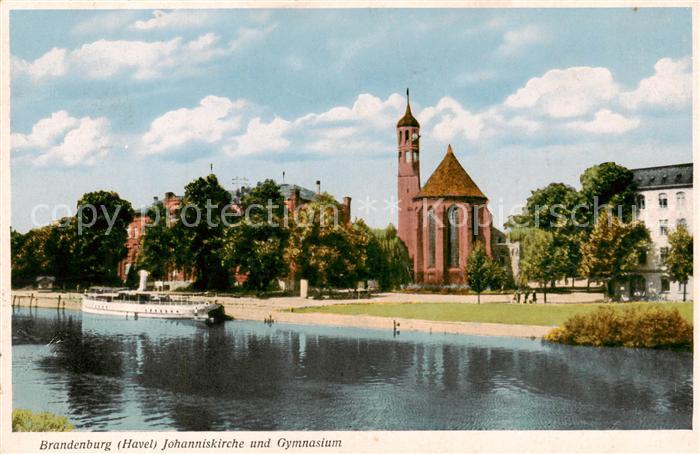 Brandenburg  Havel Johanniskirche und Gymnasium