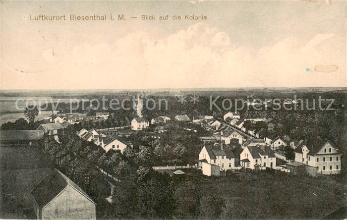 Biesenthal -Bernau Brandenburg Blick auf die Kolonie