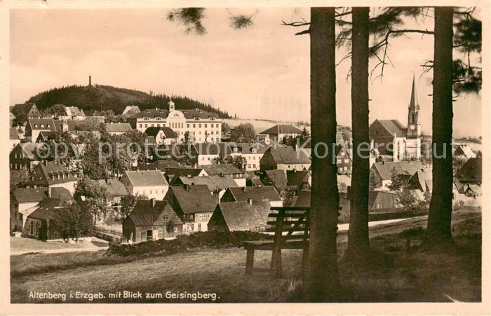Altenberg  Osterzgebirge mit Blick zum Geisingberg