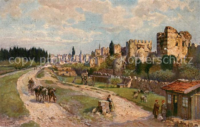 Konstantinopel Konstantinople Istanbul TK Roemische Stadtmauer