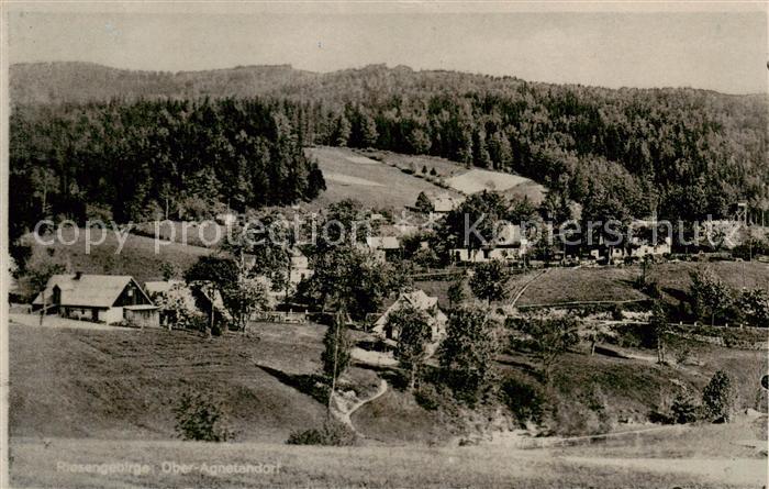 Ober-Agnetendorf  Jagniatkow Jelenia Gora Riesengebirge PL Panorama
