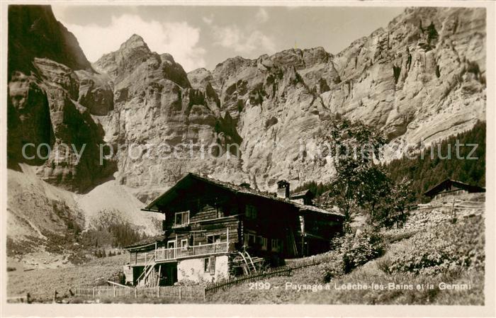 Loeche-les-Bains VS Paysage a Loeche les Bains et la Gemmi