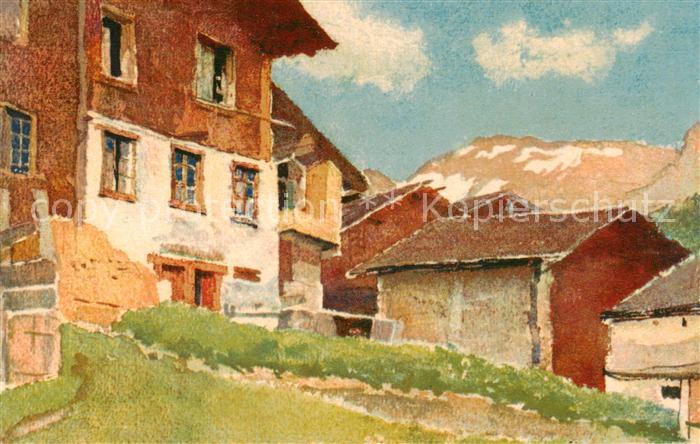 Loueche-les-Bains  Leukerbad VS Motiv Kuenstlerkarte