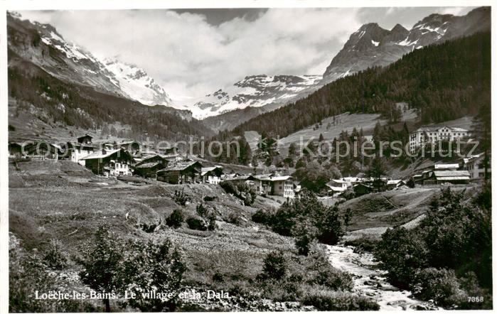 Loeche-les-Bains VS Le village et la Dala