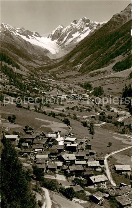 Ferden VS und Kippel im Loetschental mit Langgletscher