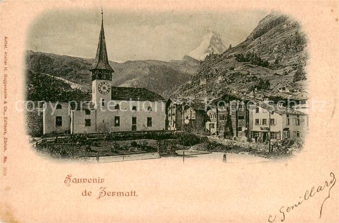 Zermatt VS Kirche mit Matterhornblick
