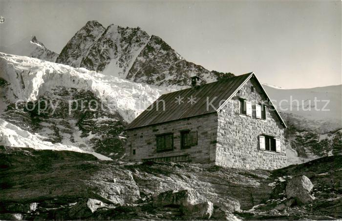 Bordierhuette 2980m VS bei Graechen mit Duerrenhorn