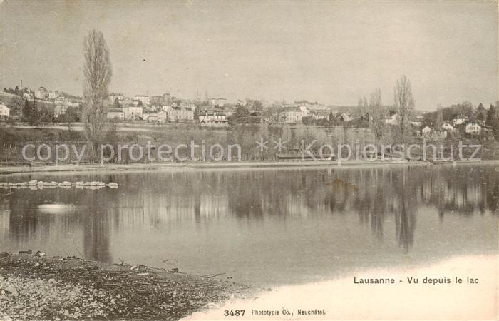 Lausanne VD Vu depuis le lac