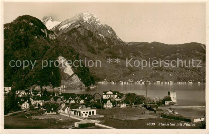 Stansstad mit Pilatus