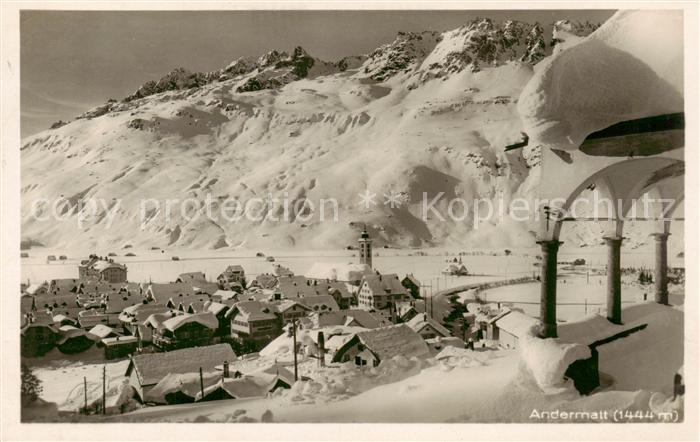 Andermatt UR Winterpanorama
