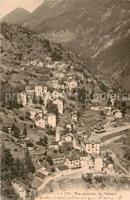 Finhaut Finshauts VS Vue generale aerienne