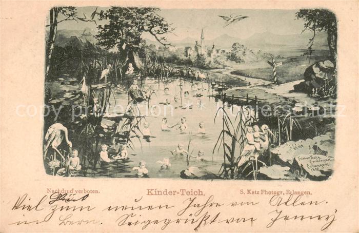 ERLANGEN Bayern Kinder Teich