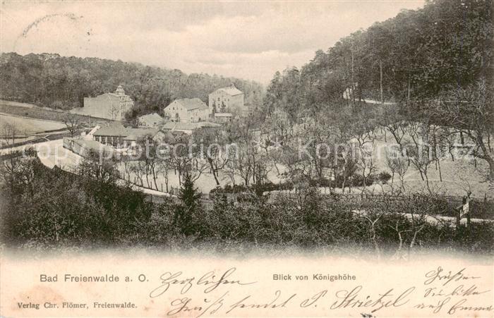 Bad Freienwalde Blick von der Koenigshoehe