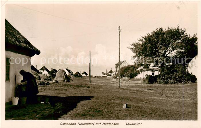 Neuendorf Hiddensee Dorfpartie