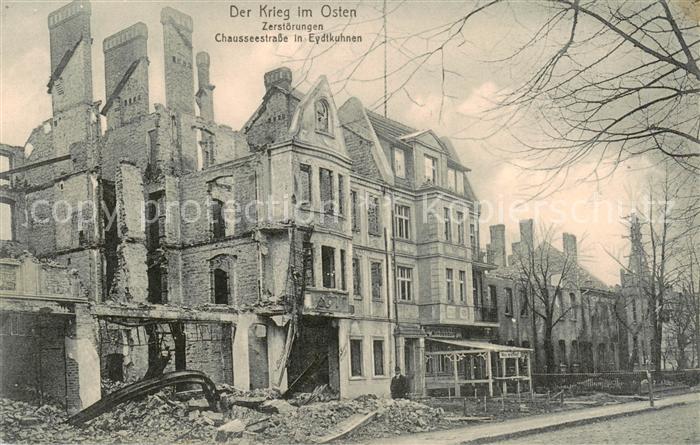 Eydtkau Ostpreussen  Tschernyschewskoje Russia Der Krieg im Osten Zerstoerungen