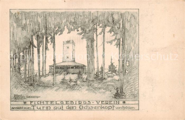 Fichtelberg Oberwiesenthal Erzgebirge Turm auf dem Ochsenkopf