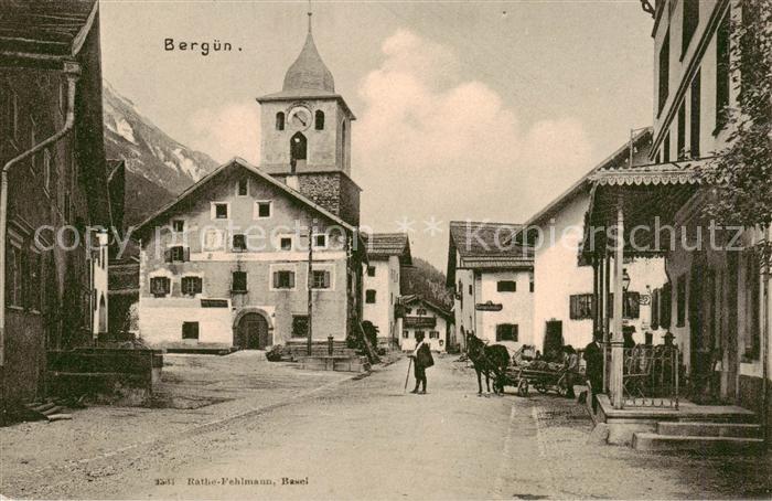 Berguen Bravuogn GR Strassenpartie