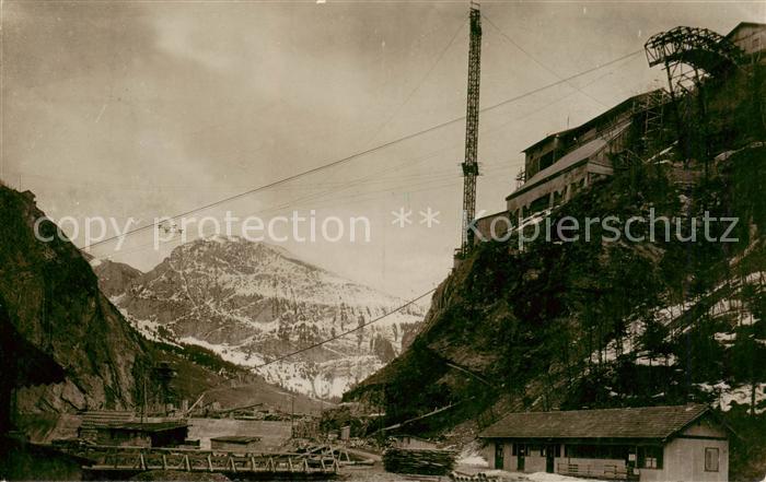 Waeggital Waegital Waeggithal SZ Kraftwerk Waeggithal Staumauer im Schraeh