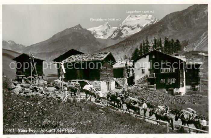 Saas-Fee VS Ankunft der Post