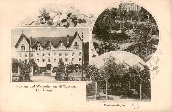 Dussnang TG Kurhaus und Wasserheilanstalt Gartenanlagen