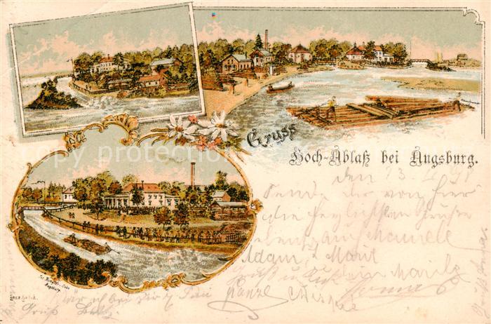 Augsburg Hochablass Teilansichten
