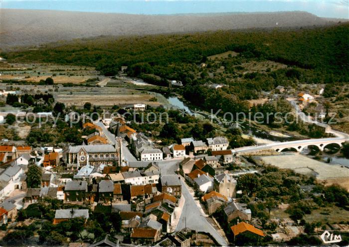 Thilay 08 Ardennes Centre Bourg et la Semois Vue aerienne