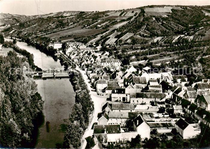 Vincelottes 89 Yonne Vue generale aerienne Le Pont sur l'Yonne