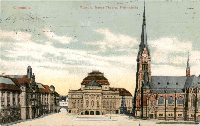 CHEMNITZ Sachsen Museen Neues Theater Petri Kirche