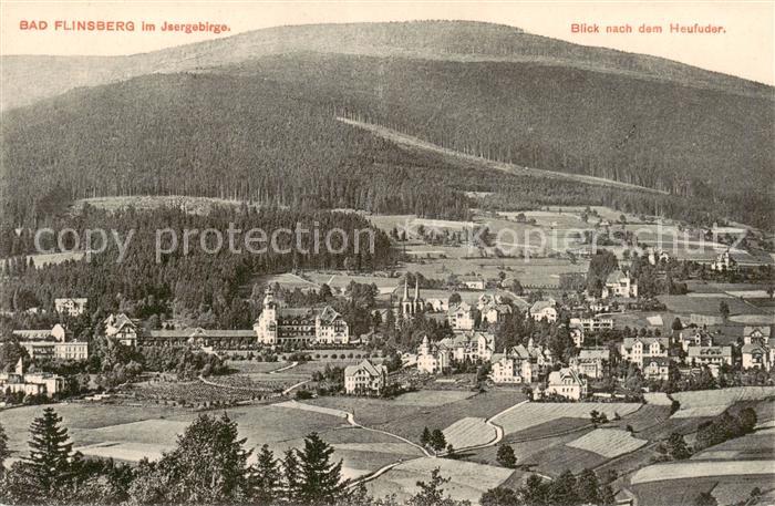 Bad Flinsberg Swieradow Zdroj PL mit Blick zum Heufuder