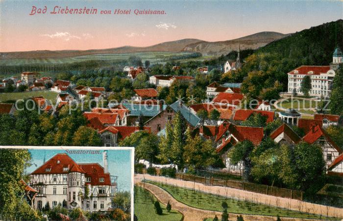 Bad Liebenstein Blick vom Hotel Quisisana Sanatorium