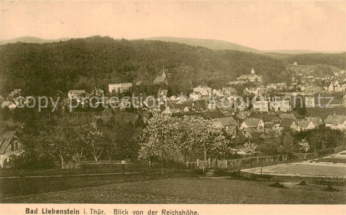Bad Liebenstein Blick von der Reichshoehe