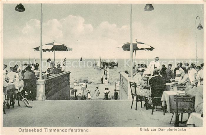 Timmendorfer Strand Blick zur Dampferbruecke