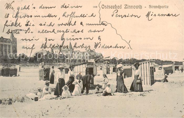 Zinnowitz Ostseebad Strandpartie
