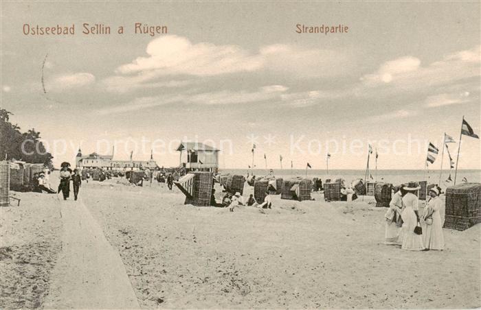 Sellin  Ruegen Strandpartie