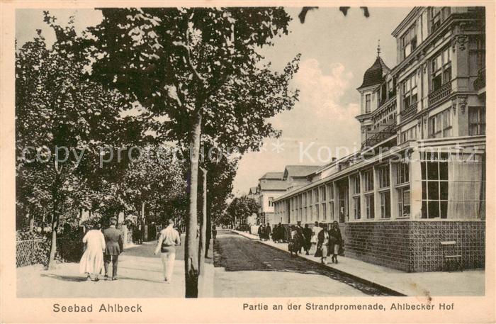 Ahlbeck Ostseebad Strandpromenade mit Ahlbecker Hotel
