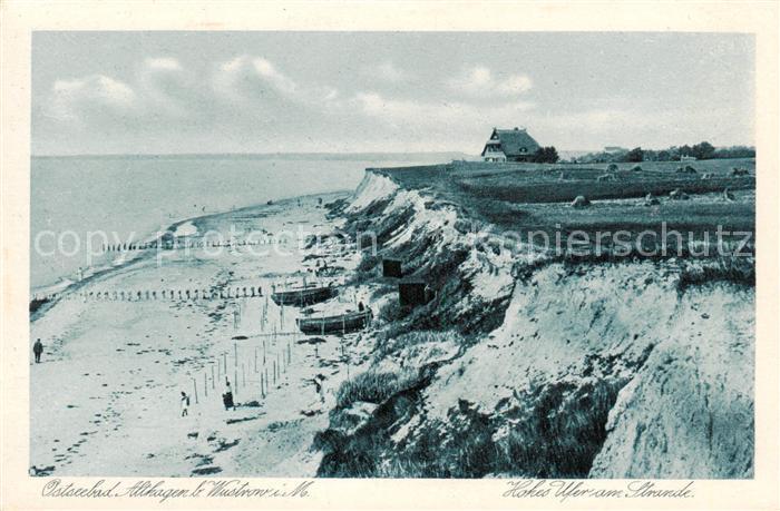 Althagen Ostseebad Wustrow Hohes Ufer am Strande