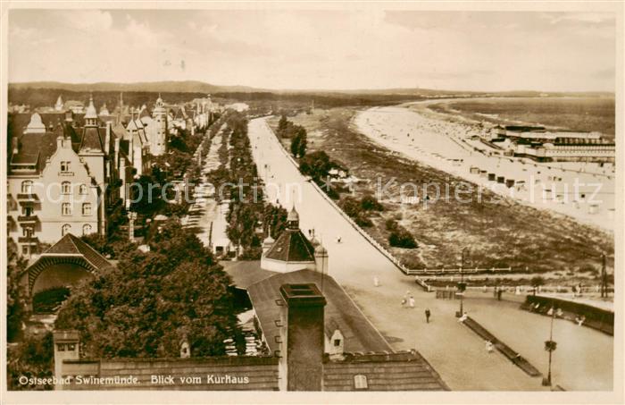 Swinemuende Swinoujscie Blick vom Kurhaus