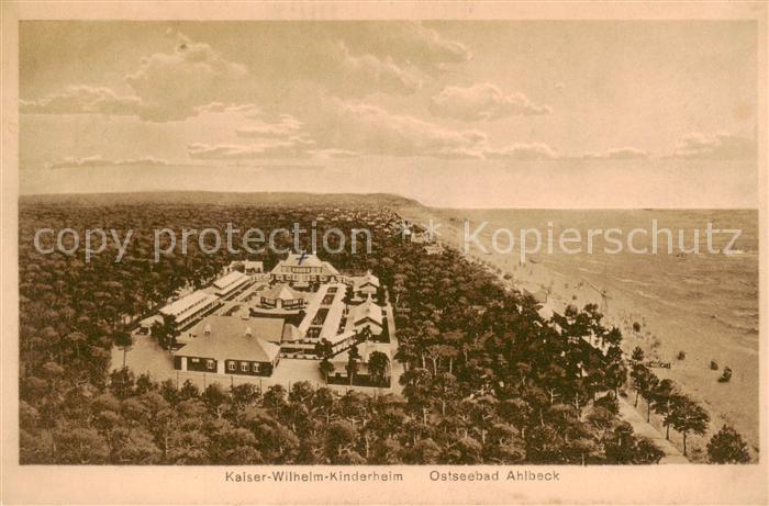 Ahlbeck Ostseebad Kaiser Wilhelm Kinderheim Fliegeraufnahme