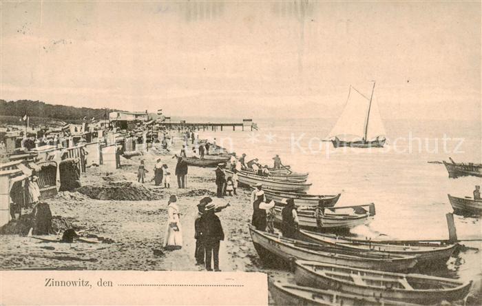 Zinnowitz Ostseebad Strand Bootsliegeplatz