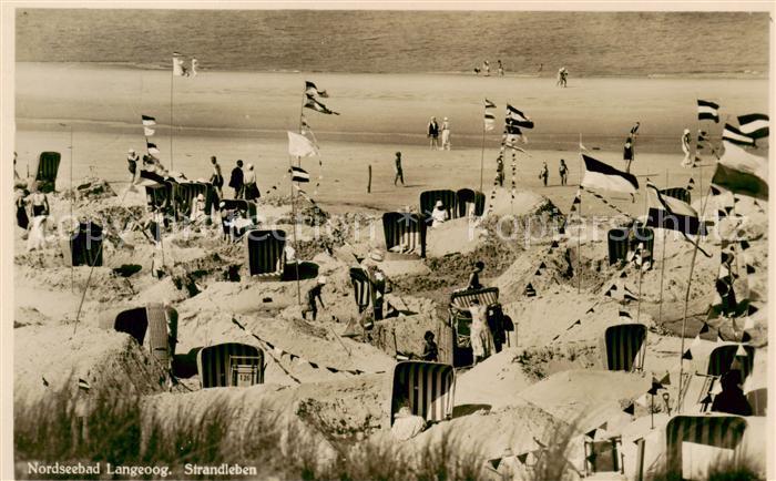 Langeoog Nordseebad Strandleben